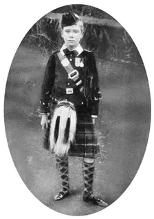 Prince Albert wearing Highland dress, Sandringham, Norfolk, 1909