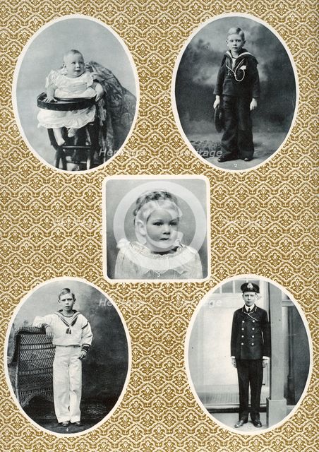Prince Albert Windsor from age one to fifteen, c1896-1910. Artist: Unknown