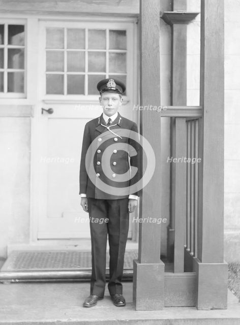 Prince Albert at the Royal Naval College, Osborne, Isle of Wight, 1910. Creator: Kirk & Sons of Cowes.