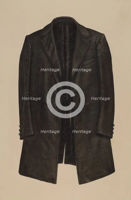 Prince Albert coat, c. 1941. Creator: Lelah Nelson.