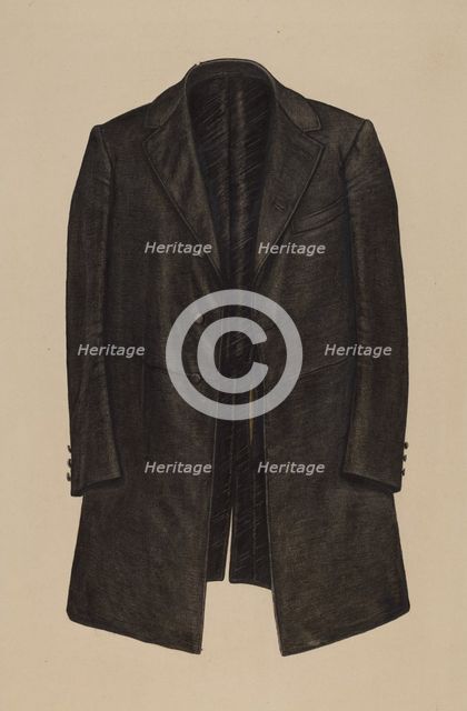 Prince Albert coat, c. 1941. Creator: Lelah Nelson.