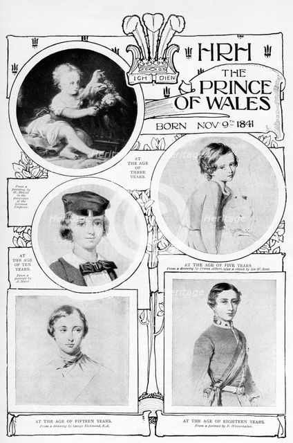 Prince Albert Edward, c1859. Artist: Unknown