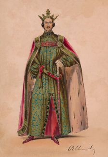 Prince Albert in costume as Plantagenet King Edward III for the Bal Costumé, May 12 1842, (1843). Creator: John Richard Coke Smyth