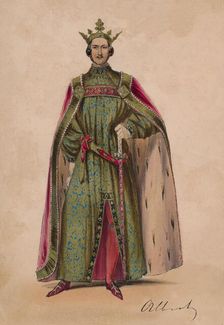 Prince Albert in costume as Plantagenet King Edward III for the Bal Costumé, May 12 1842, (1843). Creator: John Richard Coke Smyth