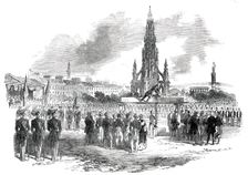Prince Albert Laying the Foundation-Stone of the National Gallery..., 1850. Creator: Unknown