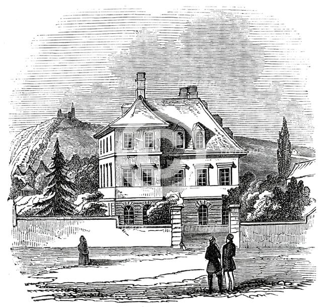 Prince Albert's Residence, at Bonn, 1845. Creator: Unknown.