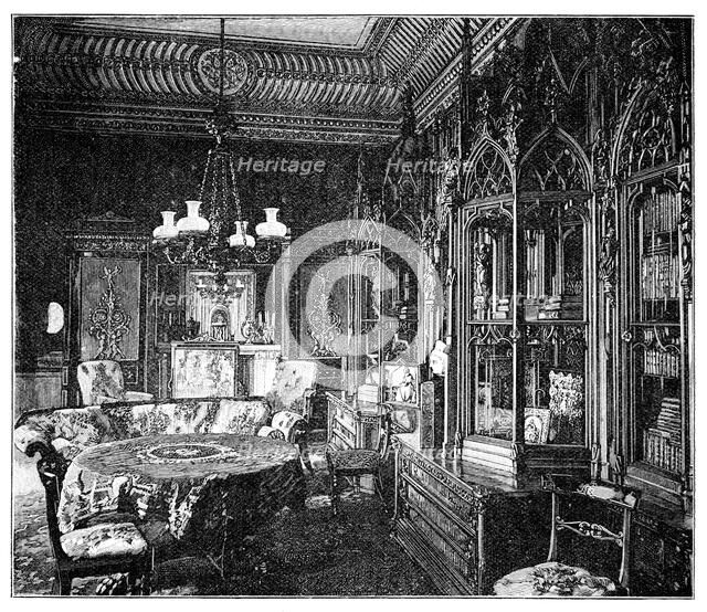 Prince Albert's Music Room, Buckingham Palace, 1900. Artist: Unknown