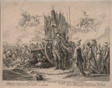 Prince Alexander Mikhaylovich Golitsyn at the Siege of the Khotyn Fortress 1769, 1769. Artist: Chodowiecki, Daniel Nikolaus (1726-1801)