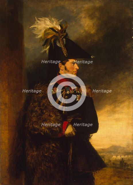 Prince Alexander Sergeyevich Menshikov (1787-1869), ca 1825. Artist: Dawe, George (1781-1829)