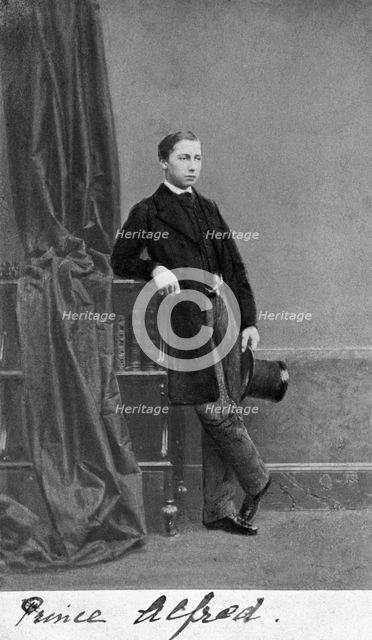 Prince Alfred, c1860 Creator: F Joubert.