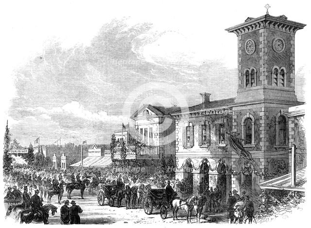 Prince Alfred in Australia: the Gawler Corporation presenting their address to the Duke, 1868. Creator: Unknown.