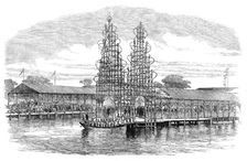 Prince Alfred in Ceylon: landing of His Royal Highness at Colombo, 1870. Creator: Unknown