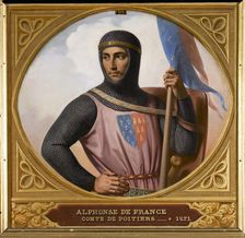 Prince Alphonse of Poitiers (1220-1271), Count of Toulouse, 1837. Creator: Decaisne, Henri (1799-1852)