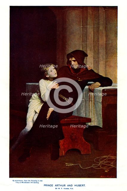 'Prince Arthur and Hubert', 19th century. Artist: Unknown