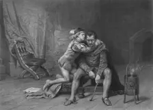 Prince Arthur and Hubert (King John) c1870. Creator: David Desvachez