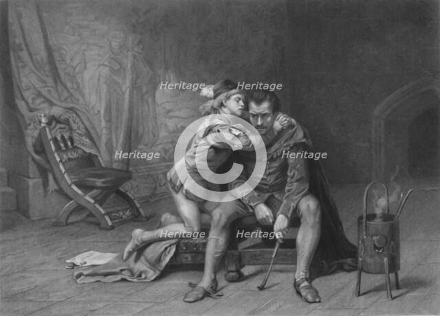 'Prince Arthur and Hubert (King John)', c1870. Creator: David Desvachez.