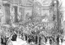 Prince Arthur at Leeds: the ball at the Townhall, 1872. Creator: Unknown