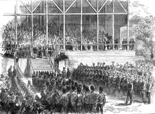 Prince Arthur at Leeds: the Prince declaring Roundhay Park open, 1872. Creator: Unknown