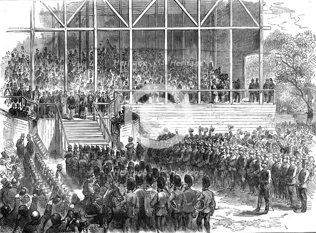 Prince Arthur at Leeds: the Prince declaring Roundhay Park open, 1872. Creator: Unknown.