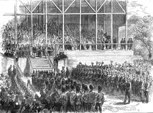 Prince Arthur at Leeds: the Prince declaring Roundhay Park open, 1872. Creator: Unknown