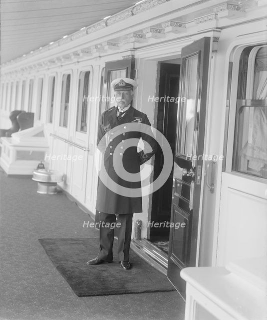 Prince Arthur on board 'HMY Victoria and Albert', c1925. Creator: Kirk & Sons of Cowes.