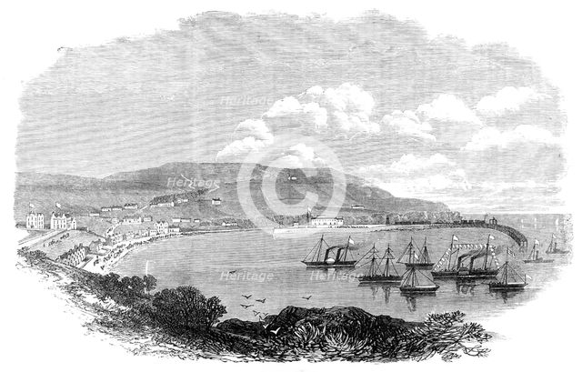 Prince Arthur's visit to the Isle of Man: Port Erin, 1869. Creator: Unknown.