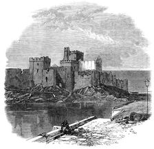 Prince Arthur's visit to the Isle of Man: Peel Castle, 1869. Creator: Unknown