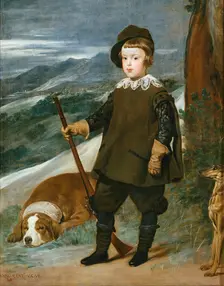 Prince Balthasar Charles as a Hunter, between 1635 and 1636. Creator: Diego Velasquez