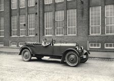 Prince Bertil as a trainee at the Thulin car factory, Landskrona, Sweden 1928