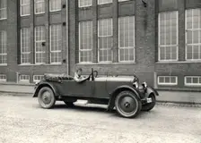 Prince Bertil as a trainee at the Thulin car factory, Landskrona, Sweden 1928. Creator: Unknown