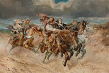 Prince Boguslaw Kidnapped by Kmicic, 1906. Creator: Stanislaw Batowski-Kaczor