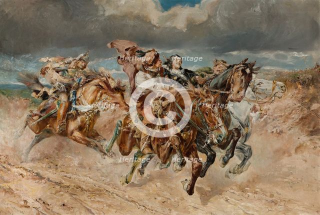 Prince Boguslaw Kidnapped by Kmicic, 1906. Creator: Stanislaw Batowski-Kaczor.
