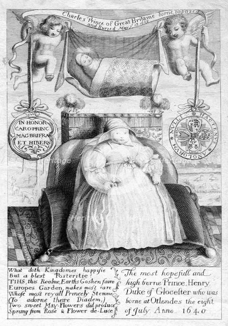 Prince Charles and Prince Henry, sons of King Charles I, 17th century, (1802). Artist: Unknown