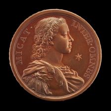 Prince Charles Edward Stuart, 1720-1788 (The Young Pretender, Bonnie Prince Charlie) [obverse], 1729 Creator: Ottone Hamerani