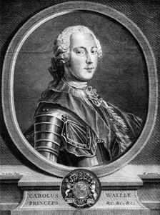 Prince Charles Edward Stuart, commonly known as Bonnie Prince Charlie, c1740s. Artist: M Aubert