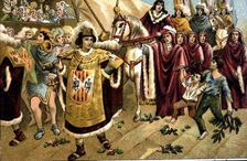 Prince Charles of Viana in the midst of popular enthusiasm for his proclamation as the heir of th…