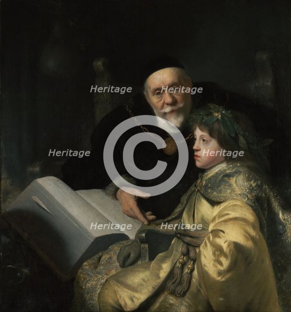 Prince Charles Louis of the Palatinate with his Tutor Wolrad von Plessen in Historical Dress, 1631. Creator: Jan Lievens.