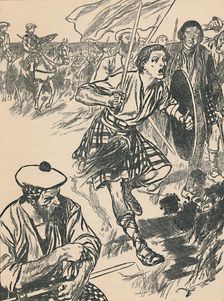 Prince Charlie at the Battle of Culloden c1907