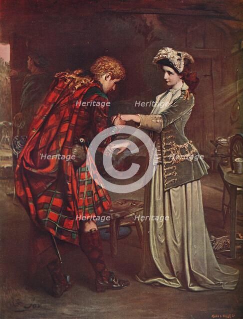 'Prince Charlie's Farewell to Flora MacDonald, 1746' (1905). Artist: Unknown.