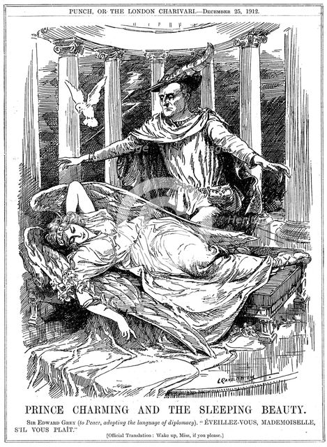 'Prince Charming and the Sleeping Beauty', 1912. Artist: Leonard Raven-Hill