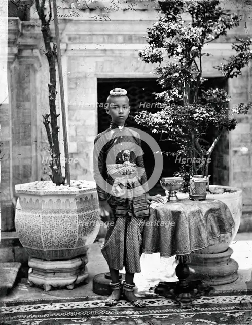 Prince Chulalongkorn of Siam (Thailand), 1865. Creator: John Thomson.
