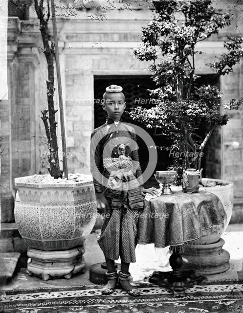 Prince Chulalongkorn of Siam (Thailand), 1865. Creator: John Thomson.
