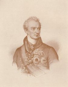 Prince Clemens Wenzel Nepomuk Lothar Von Metternich-Winneburg c1830, (1896). Artist: Maurin