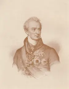 Prince Clemens Wenzel Nepomuk Lothar Von Metternich-Winneburg c1830, (1896). Artist: Maurin