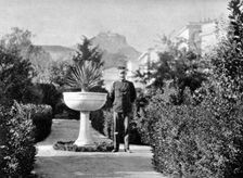 Prince Constantine (1868-1923), the Duke of Sparta, in his garden at Athens, 1908.Artist: Queen Alexandra