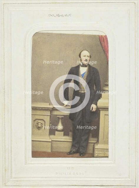 Prince Consort, 1861. Creator: John Jabez Edwin Mayall.