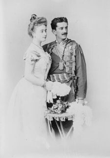 Prince Danilo and wife, 1910. Creator: Bain News Service