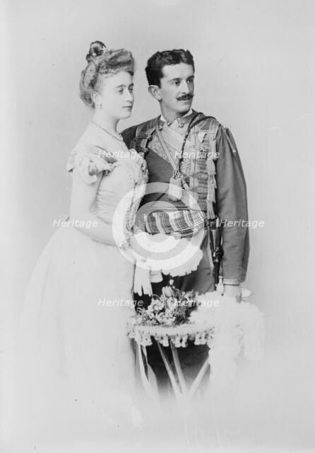 Prince Danilo and wife, 1910. Creator: Bain News Service.