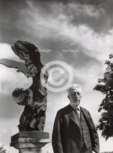 Prince Eugen of Sweden at his home, Waldemarsudde, Stockholm, 1930s. Artist: Karl Sandels