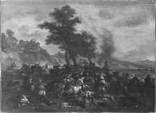 Prince Eugen's battle at Schellenberg; Bataille, 1662-1733. Creator: Jan van Huchtenburg